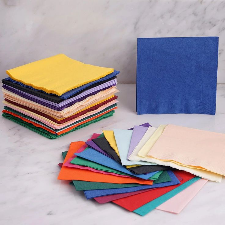 50 Disposable 2 Ply Soft Dinner Cocktail Paper Napkins Navy Blue