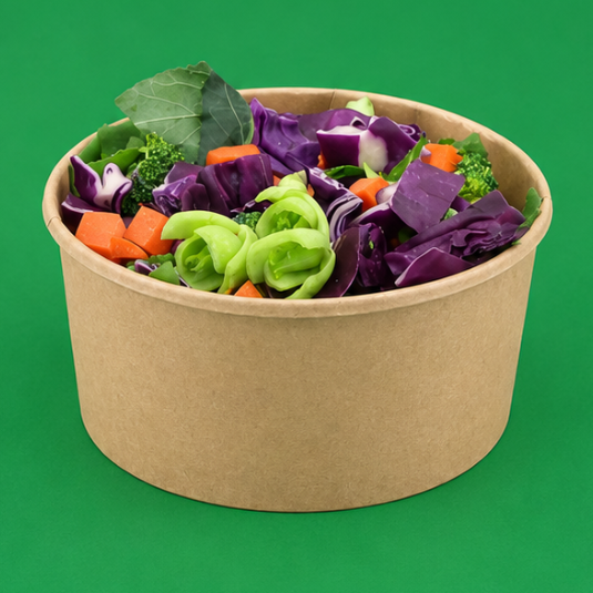 1000ml Round Kraft Deli Bowls (32oz) (2)