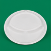 10″ Bagasse Round Plates – 3 Compartment (3)