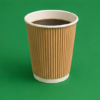 12oz Kraft Ripple Coffee Cups