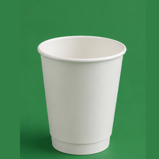 12oz White Double Wall Coffee Cups
