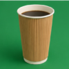 16oz Kraft Ripple Coffee Cups