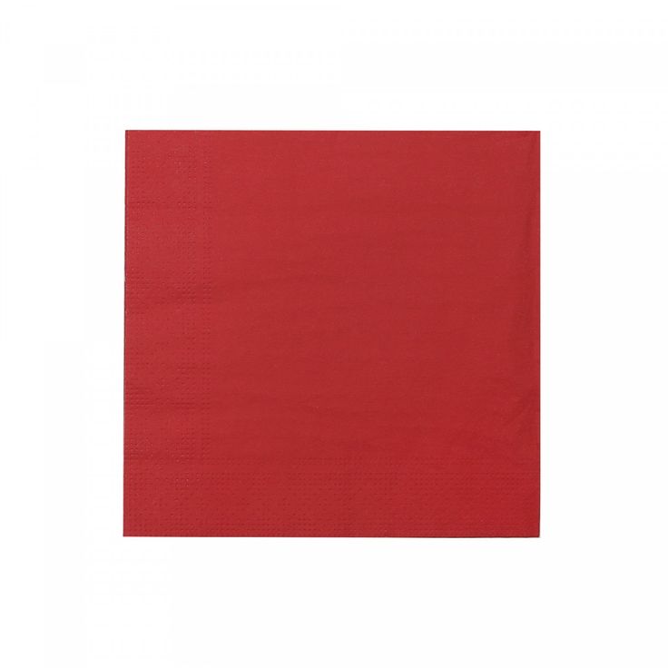 20 Pack Luncheon 3 Ply Napkin Red Set of 6