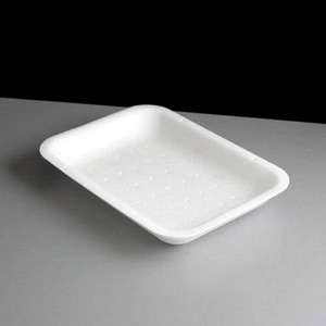300 95 75 75 2 2d white polystyrene tray l 8755