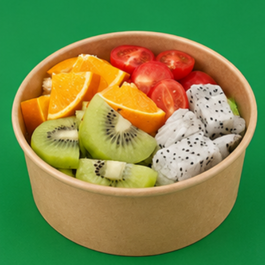 500ml Round Kraft Deli Bowls (20oz) (3)