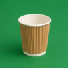 8oz Kraft Ripple Coffee Cups