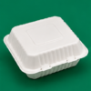 Bagasse Burger Meal Boxes 9×9″ 3 Comp (2)