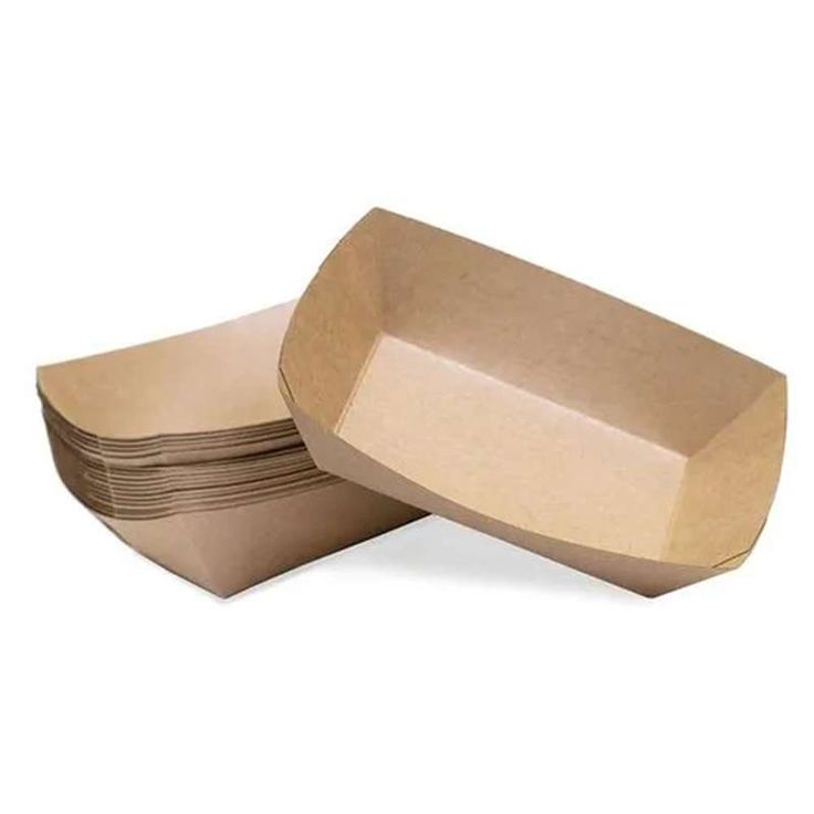 Brown Paper Boat Tray  Perfect for Food Serving Small Medium Large Medium ₹6 42 50