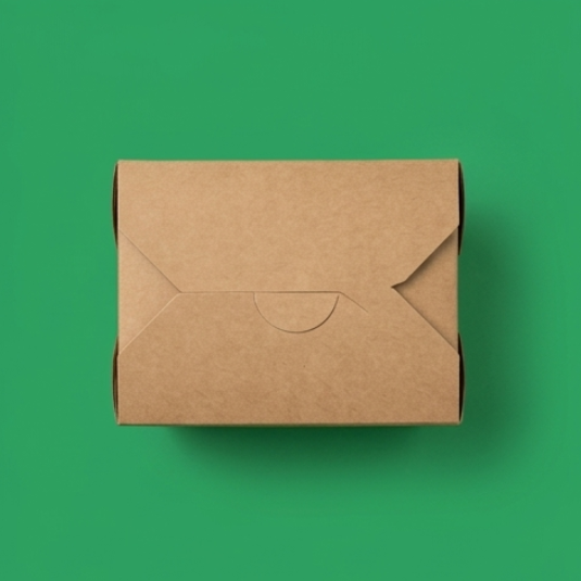 Foldable Brown Kraft Box 500ml (1)