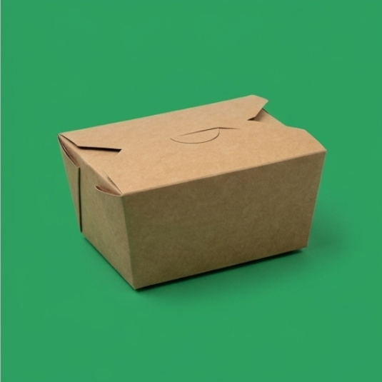 Foldable Brown Kraft Box 500ml