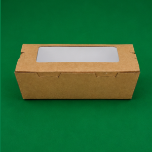 Kraft PE Lunch Box (Window) 1600ml (1)