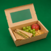 Kraft PE Lunch Box (Window) 2100ml