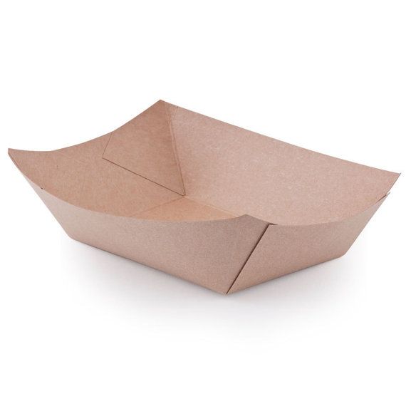 Large 2 Lb  Kraft Food Tray Food Server Paper Food Tray Etsy