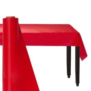 Plastic Banqueting Roll 30m x 1m Red Party Tableware