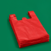 Poly Carrier Bags Red “11x17x21” (2)