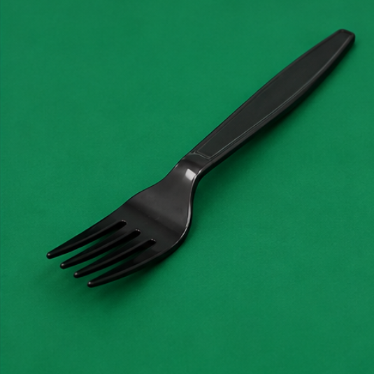Reusable Black Palstic Forks (1)