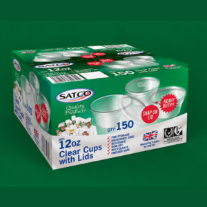 Satco 12oz Round Containers + Lids