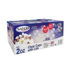 Satco 2oz Round Container and Lid a pack of 800 Sets 4705  13322