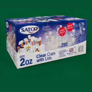 Satco 2oz Round Containers + Lids