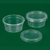 Satco 8oz Round Containers + Lids (2)