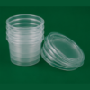 Satco 8oz Round Containers + Lids (3)