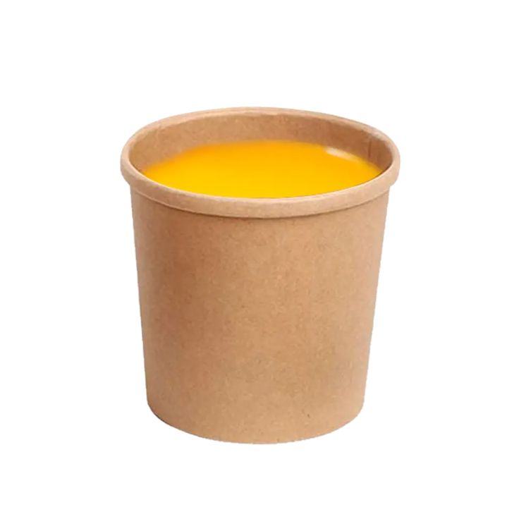 Take Away 8 oz Brown Kraft Soup Bowl Tall 500 bowls per case