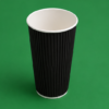 16oz Black Ripple Coffee Cups (2)
