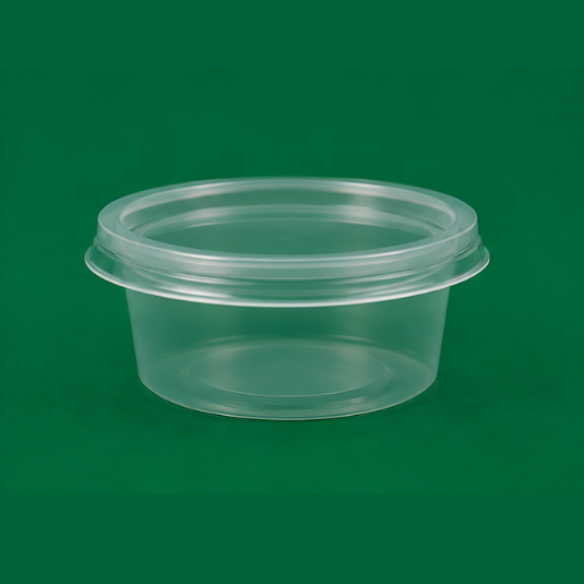 2oz Sauce Pots + Lids (2)