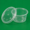 8oz Plastic Round Containers & Lids (2)