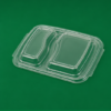 Clear Lids for 2 Compartment Containers (2)