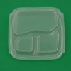 Clear Lids for 3 Compartment Containers (2)