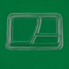 Clear Lids for 3 Compartment Containers (2)