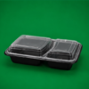 HD 2 Comp. Black Containers & LIDS (1)