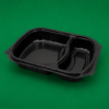 HD 2 Comp. Black Containers & LIDS (3)