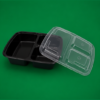 HD 3 Comp. Black Containers & LIDS (1)