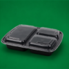 HD 3 Comp. Black Containers & LIDS