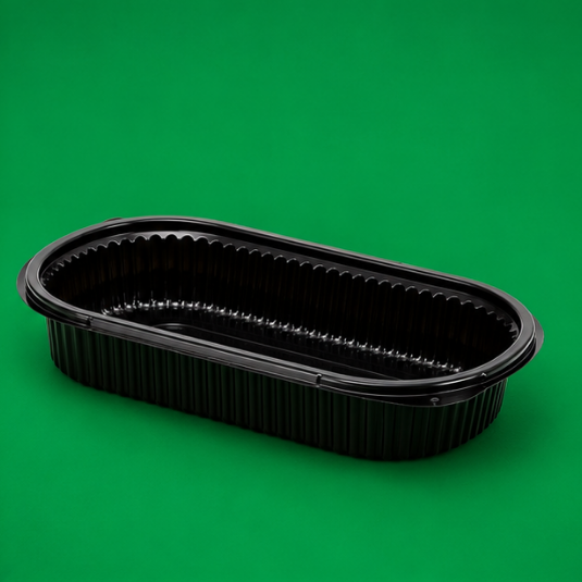 M9000 Black Microwave Containers 1040ml