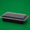 Rect. 24oz Black Base Containers