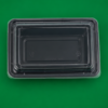 Rect. 24oz Black Base Containers (2)