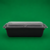 Rect. 38oz Black Base Containers (4)