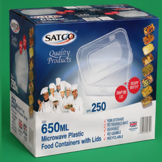 Satco Heavy Duty Containers 650 ml